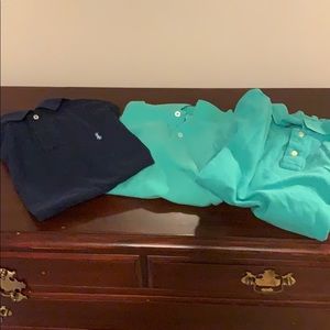 3 Youth/Men’s Polo Short Sleeve Casual Shirts